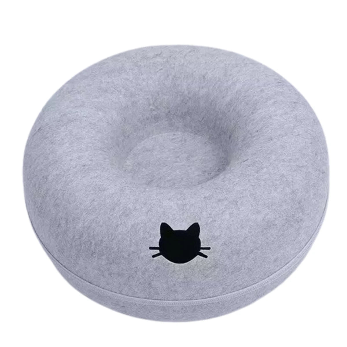 Donut Cat Bed Interactive Tunnel Pet Felt Indoor Toys Cats House Kitten Training Toy Cat Kennel Cat Accessories