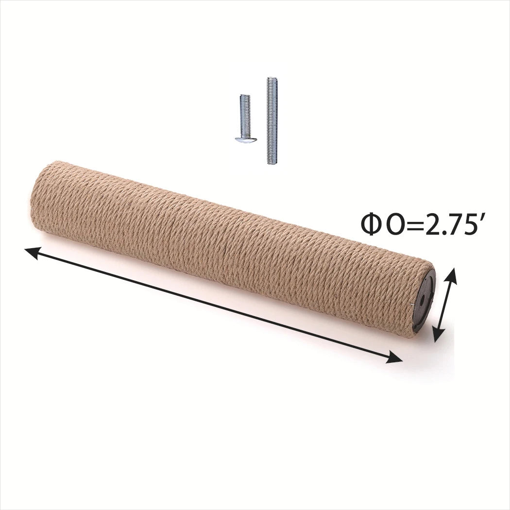 DIY Cat Scratching Post Replacement Post for Cat Tree Cat Tower Furniture Kittens Scratch Pole with M8 Screw Accessories