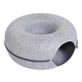Donut Cat Bed Interactive Tunnel Pet Felt Indoor Toys Cats House Kitten Training Toy Cat Kennel Cat Accessories
